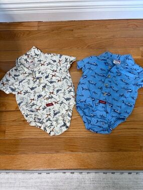 2 Wrangler Button Up Onesie 6mo